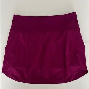 Athleta Run With It 14” Skort in Mulberry